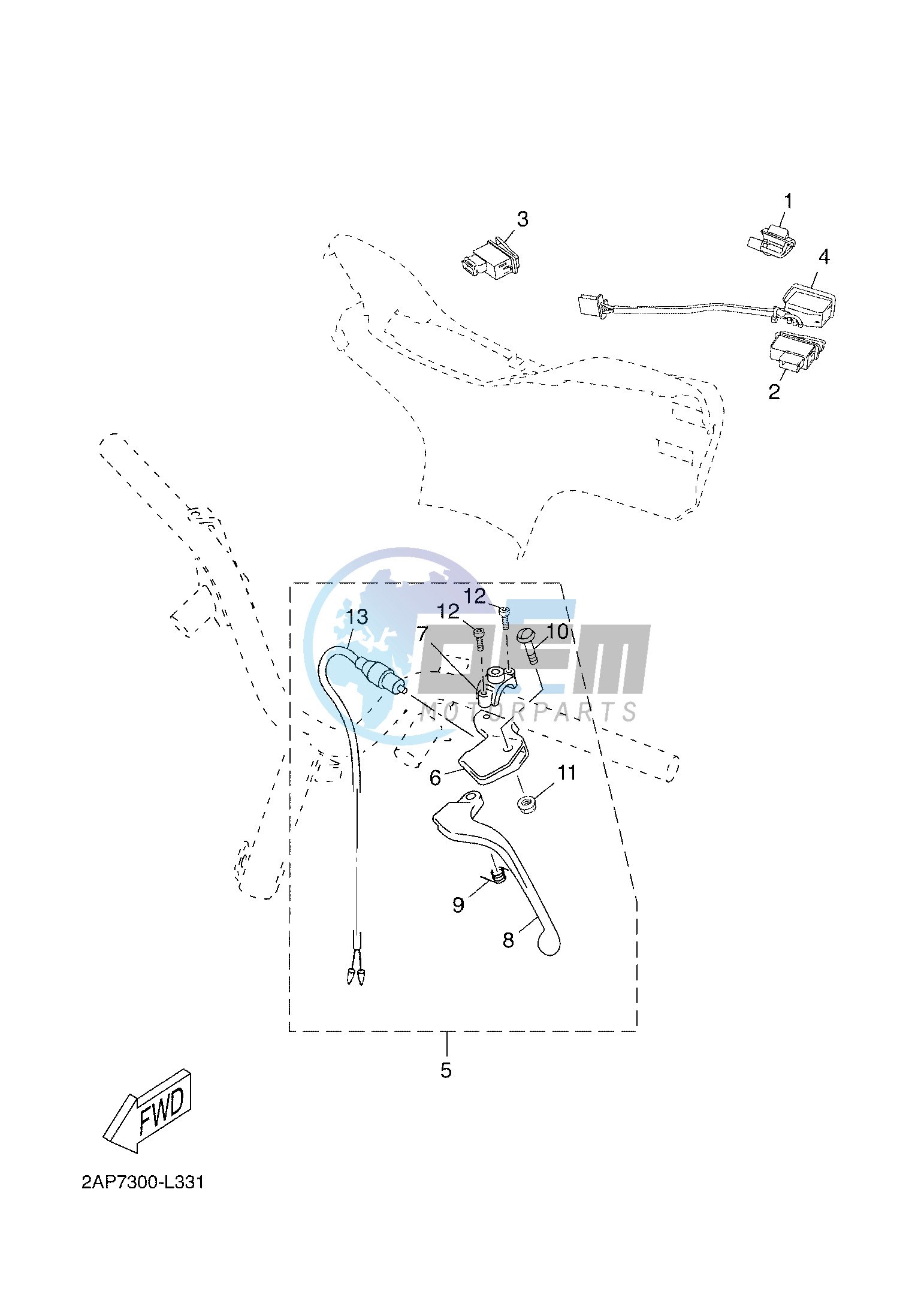 HANDLE SWITCH & LEVER