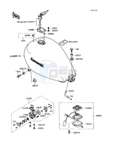 VN750 A [VULCAN 750] (A6-A9) [VULCAN 750] drawing FUEL TANK