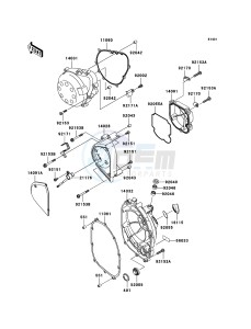 Z750 ZR750J6F FR GB XX (EU ME A(FRICA) drawing Engine Cover(s)