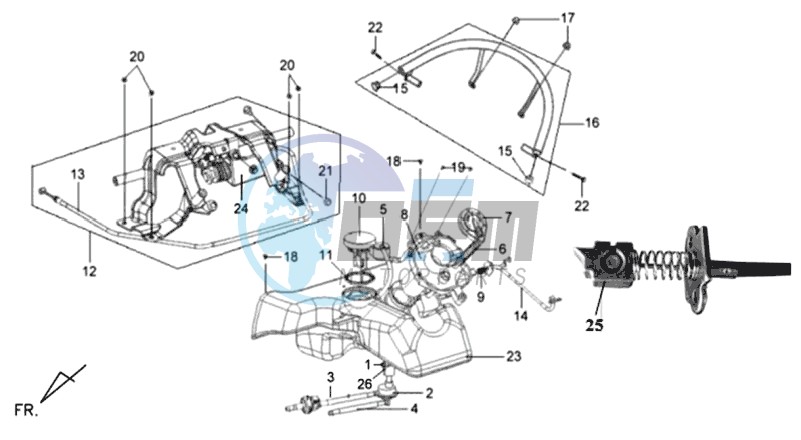 FUEL TANK - FUEL CUT