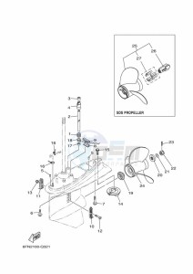 F130AETX drawing PROPELLER-HOUSING-AND-TRANSMISSION-2