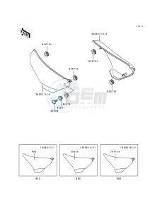 ZL 600 B [ELIMINATOR 600] (B2-B3) [ELIMINATOR 600] drawing SIDE COVERS