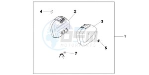 XL700VA9 Europe Direct - (ED / ABS SPC) drawing PANNIER SET