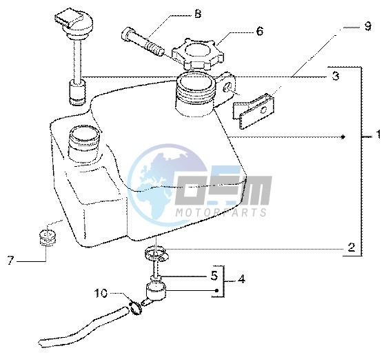 Oil mix tank