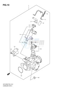 GZ125 (P02) drawing THROTTLE BODY ASSY