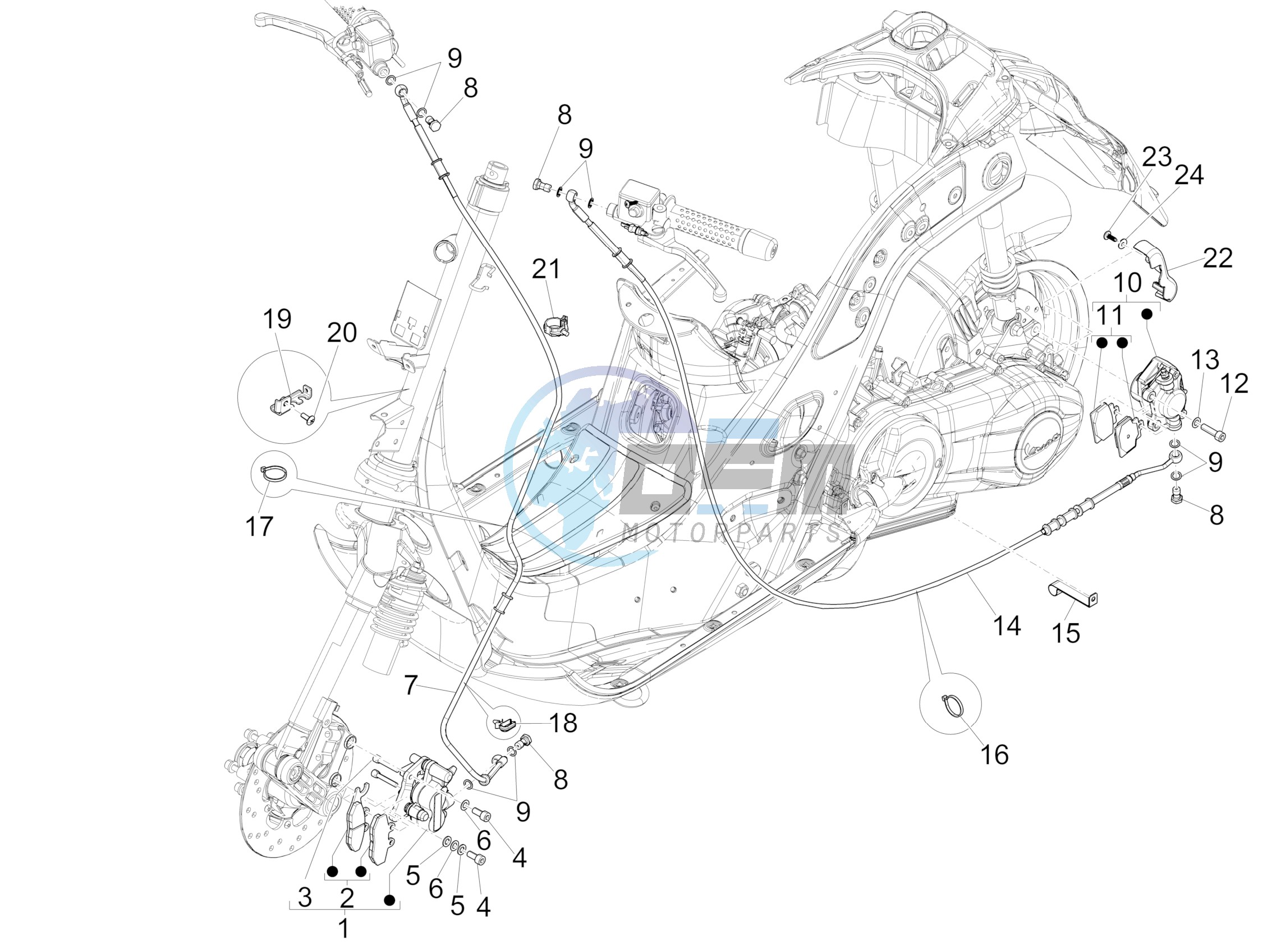 Brakes pipes - Calipers