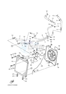 YXZ1000ET YXZ10YEXH YXZ1000R EPS SS (B573) drawing RADIATOR & HOSE