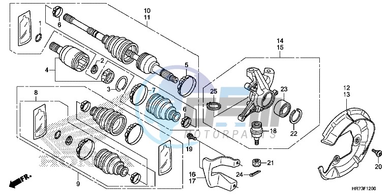 FRONT KNUCKLE/FRONT DRIVESHAFT