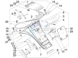 Stalker 50 Naked (UK) UK drawing Rear cover - Splash guard