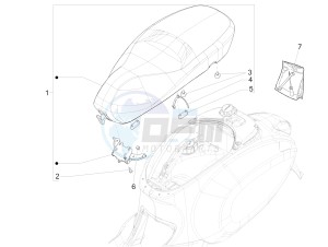 150 4T 3V ie Primavera (APAC) drawing Saddle/seats