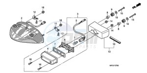 CB600FA France - (F / CMF 25K) drawing TAILLIGHT