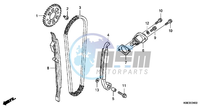 CAM CHAIN/ TENSIONER