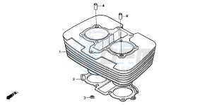 CB250 drawing CYLINDER