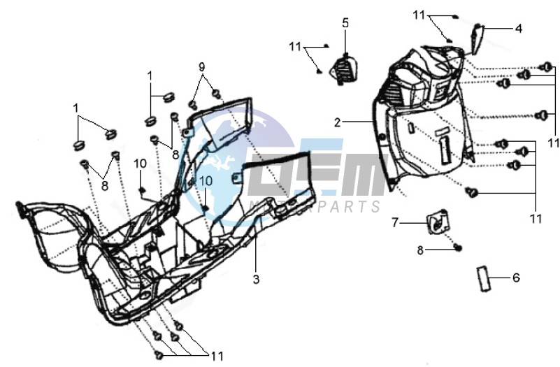 FR PLATE / LOWER COWLING