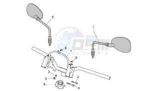 Scarabeo 125-200 ie Light drawing Handlebar