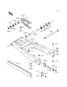 ZX 600 E [NINJA ZX-6] (E4-E6) [NINJA ZX-6] drawing SWINGARM