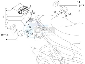 Runner 125 VX 4t e3 serie Speciale drawing Tail light - Turn signal lamps