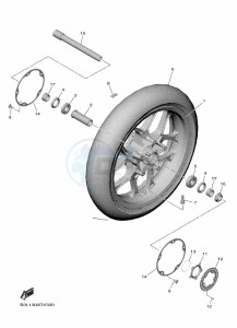 YZF1000D YZF-R1M (B4SJ) drawing FRONT WHEEL