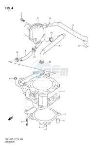 LT-Z400 (E19) drawing CYLINDER