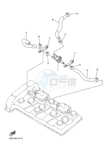 XJ6F ABS 600 DIVERSION F (ABS) (1DG4) drawing AIR INDUCTION SYSTEM