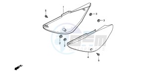 CRF80F 100 drawing SIDE COVER