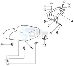 Liberty 50 4t RST Delivery drawing Saddle - Luggage carrier