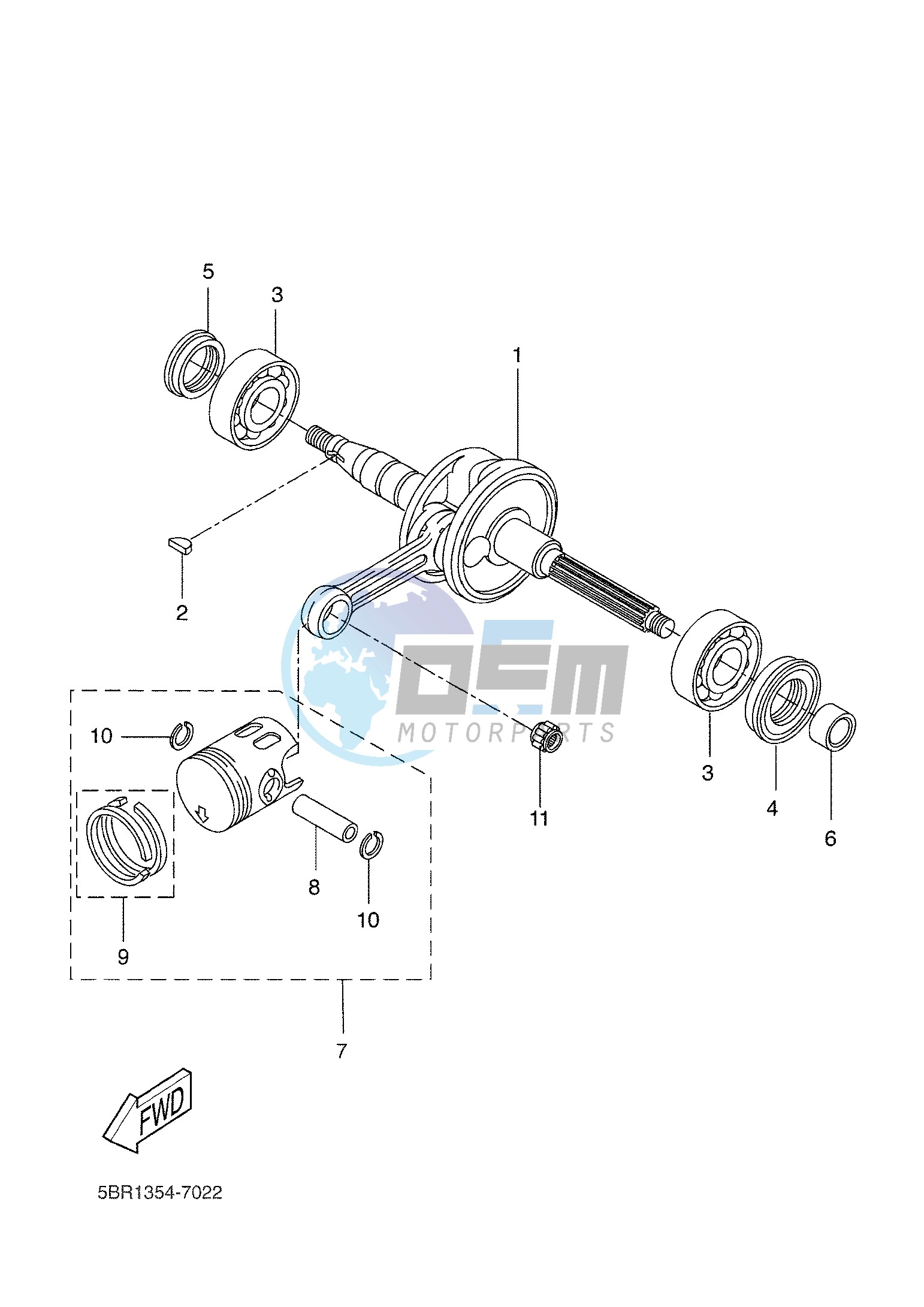 CRANKSHAFT & PISTON