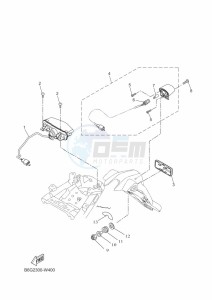 MT125 MTN125-A (BSU1) drawing TAILLIGHT