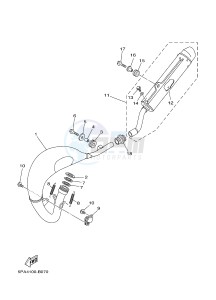 YZ85LW (1SNG 1SNJ 1SPG 1SPJ) drawing EXHAUST