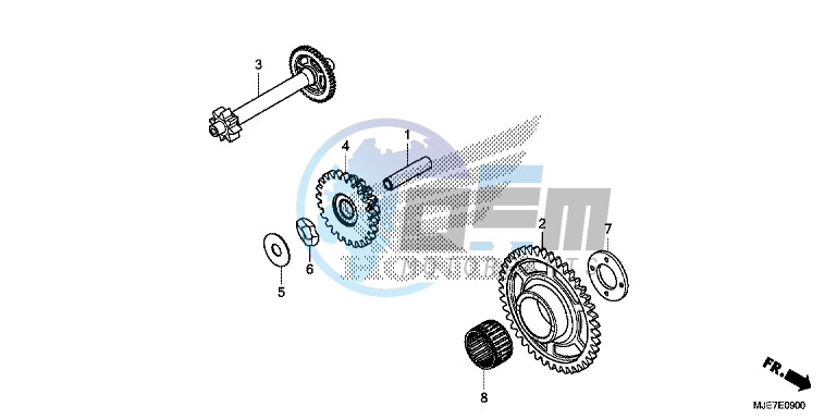 STARTING DRIVEN GEAR