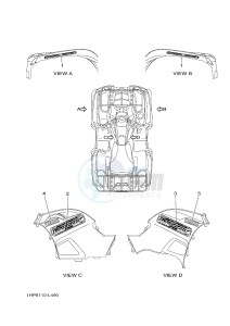 YFM700FWAD YFM7FGPSEB GRIZZLY 700 EPS SPECIAL EDITION (1HPB) drawing GRAPHICS