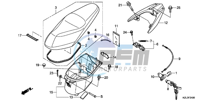 SEAT/LUGGAGE BOX