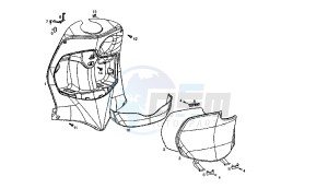 BOULEVARD - 50 CC 4T EU2 25 KM/H drawing FRONT GLOVE COMPARTIMENT