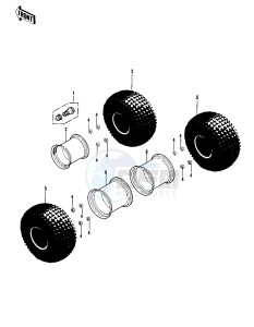 KLT 250 A [KLT250] (A1) [KLT250] drawing WHEELS_TIRES -- 82 A1- -