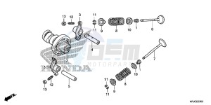 FES125C drawing CAMSHAFT/VALVE