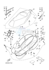 YPR125R XMAX 125 EVOLIS 125 (2DMB 2DMB) drawing SEAT