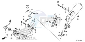 NC750SDE NC750SD Europe Direct - (ED) drawing EXHAUST MUFFLER