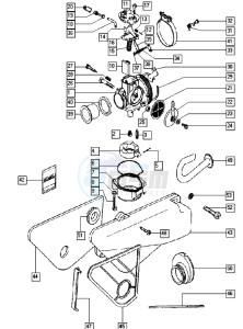 QUADRO_E-START_25-45kmh_K1-K7 50 K1-K7 drawing Carburator