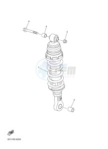 FZ1-N FZ1 (NAKED) 1000 (1EC6) drawing REAR SUSPENSION