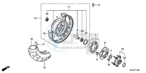 VT750C9 Ireland - (EK / MME) drawing REAR WHEEL