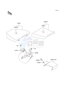 ZX 750 P [NINJA ZX-7R] (P5-P8) [NINJA ZX-7R] drawing SEAT