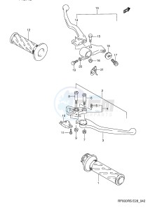 RF600R (E28) drawing HANDLE LEVER