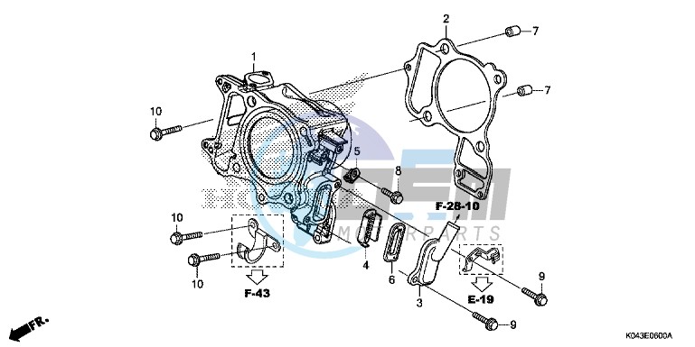 CYLINDER/ REED VALVE