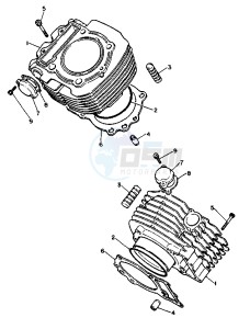 XV VIRAGO 750 drawing CYLINDER