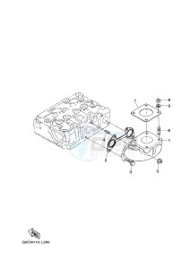 EDL7000SE/SDE EDL7000SED DIESEL 800 (Q9CN) drawing EXHAUST 1