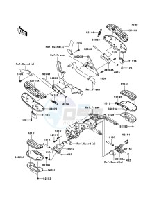 VN1600 CLASSIC TOURER VN1600-D1H GB XX (EU ME A(FRICA) drawing Footrests