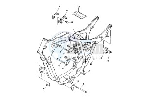 XV S VIRAGO 250 drawing FRAME