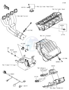 Z1000 ZR1000HHF XX (EU ME A(FRICA) drawing Fuel Injection