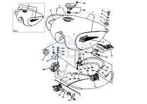 XV S VIRAGO 250 drawing FUEL TANK