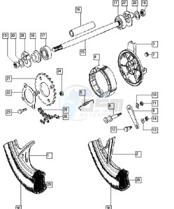 LUXE_25_E-START_K6-K7 50 K6-K7 drawing Rear wheel